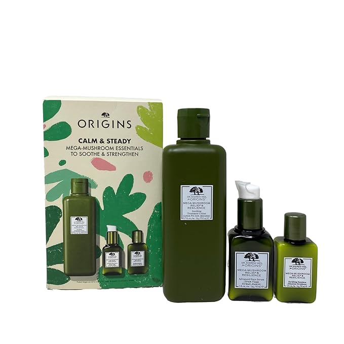 Origins Calm & Steady Mega-Mushroom Essentials To Soothe & Strengthen