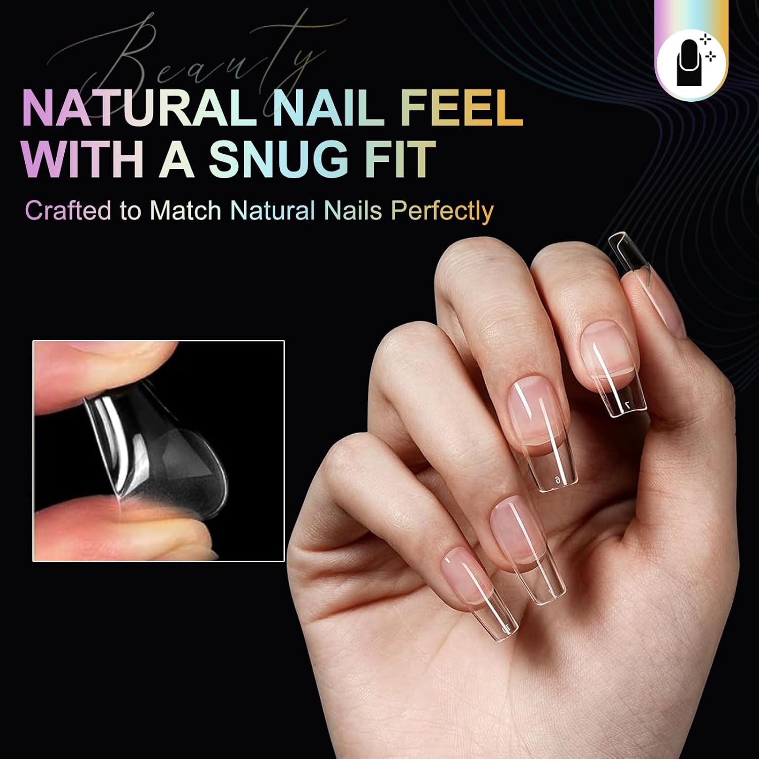 Square Nail Tips Medium Square Gel Nail Tips 240Pcs Pre-Etched Soft Acrylic Nails Tips Half Matte Full Cover False Nail No C Curve for Nail Extension French Nails Manicure Home DIY Salon 12 Sizes Tips