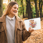 Western cosmetic bag highland cow