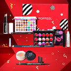 All in One Makeup Kit for Women Full Kit, Kit de Maquillaje para Mujer Included 40 Colors Eyeshadow Palette, Brushes, Mascara, Eyeliner, Lipstick Palette, Contour Stick