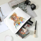 Western cosmetic bag highland cow