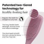 Tangle Teezer Plant-Based Ultimate Detangler Brush, Dry & Wet Hair Brush, Eliminates Knots & Reduces Breakage for All Hair Types, Earthy Purple