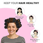 36 Pieces Foam Sponge Hair Rollers - Soft Hair Styling Curlers for Hair Curls (Black, Flexi Rod, 2.8x0.98inch)