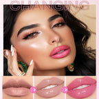 Magic Color Changing Lip Oil, 2024 New Warm Change Moisturizing Lip Gloss Hydrating Lip Oil, New Upgraded Magic Big Brush Color Changing Lip Oil Long Lasting Nourishing (Rase 04#)