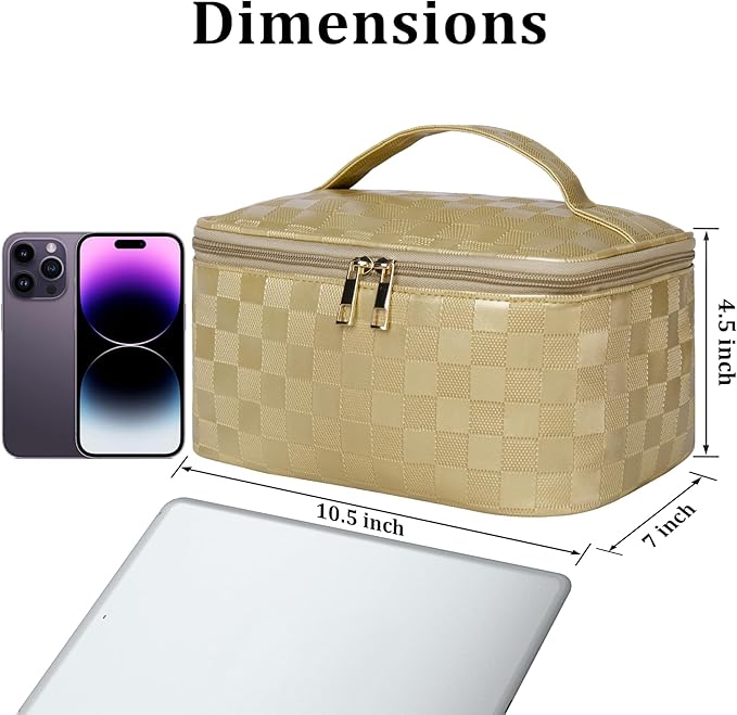 Large travel makeup bag makeup