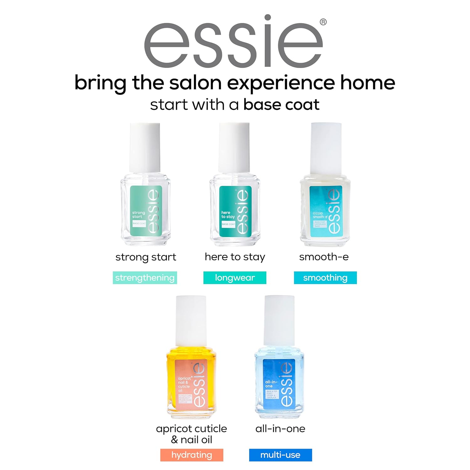 essie Nail Care, 8-Free Vegan, Speed Setter Top Coat, quick-dry nail polish, 0.46 fl oz