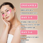 Under Eye Patches 60 Pcs,Pink Eye Mask,Puffy Eyes & Dark Circles Treatments,Improve Reduce Smooth Wrinkles,Fine Lines and Under Eye Bags,Hydrating & Moisturizing,Firm Eye Skin Care for Women and Man