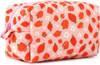Soidram pink makeup bag quilted