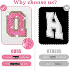 Personalized initial letter makeup bag,