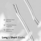 Face Razors for Women, Dermaplane Razor for Women Face, Eyebrow Razor, Facial Razors, Dermaplaning Tool, Gentle Skin Exfoliation Microblades for Sensitive Skin, Peach Fuzz Remover, 5 Count