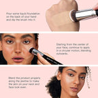 Flat Top Kabuki Foundation Brush, EIGSHOW Premium Makeup Brush for Liquid, Cream, and Powder - Blending, Buffing, Stippling, Flawless Application (F624)