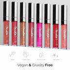 LuxeLip™ Matte Lipstick, Hydrating Non-Sticky Lip Gloss for Luminous Shine & Moisturized Lips, Lightweight, Long-Lasting Glossy Finish, Cruelty-Free Lip Makeup for Women (Chili Flake, 8ml)