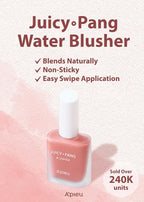 A'PIEU JUICY-PANG WATER BLUSHER (PK03 - Guava Pearl) Korean liquid blush for cheeks k beauty makeup
