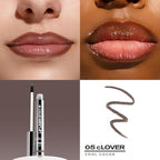 Sacheu Lip Liner STAY-N Peel Off Lip Stain — Long Lasting Matte Lip Tattoo Transfer Proof Lipstain Infused with Hyaluronic Acid & Vitamin E for All Skin Types — Vegan & Cruelty-Free, cLOVER