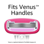 Amazon Basics Women's 5 Blade FITS Razor for Women, FITS Amazon Basics FITS Handle and Venus Handles, Includes 1 FITS Handle, 2 Cartridges & 1 Shower Hanger