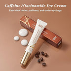 ANAI RUI Caffeine Eye Cream, Niacinamide Eye Cream for Dark Circles and Puffiness, Anti Aging & Friming Eye Cream with Eye Roller, Caffeine Under Eye Cream for Puffy Eyes, Bag Treatment 0.5 FL.OZ
