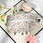 Soidram floral makeup bag quilted