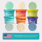 Tree Bottle Castor Oil Shampoo bar with Peppermint Essential Oils + Biotin - For Hair Growth, Strengthening, Thickening & Volumizing - Free of Parabens & Sulfates - Made in USA - 4.5oz (Pack of 2)