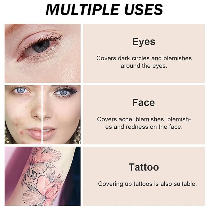 7 Color Solid Concealer Full Coverage Correcting Cream