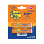 Banana Boat SPF#50+ Sport Ultra Lip Balm Twin Pack 0.15 Ounce