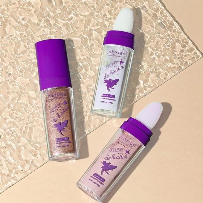 AKARY Shimmer Highlighter Powder, Fairy Polvo De Hadas