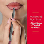 Mirabella Line & Define Lip Definer Lip Pencil, Smoothing & Moisturizing Retractable Lip Liner with Long-Lasting & Ultra-Creamy Formula, Antioxidants Vitamin C & E, & Built-In Sharpener - Bratty