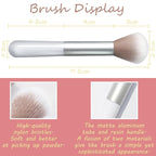 3 Color Matte Pink Blush Palette with Brush, Face Beauty