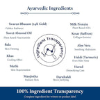 Blue Nectar 24K Carat Gold Body Milk for Women & Men | Body Lotion with Plant Based AHA & Niacinamide | Moisturizer for Body | All Skin Types (14 Herbs, 3.38 Fl Oz)
