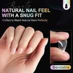 Almond Nail Tips Extra Short Soft Gel Nail Tips 240Pcs Short Almond Shaped Full Cover Nails Tips Half Matte Gelly Press on Fake Nails Tip for Acrylic Nail Tip Extension Home DIY & Salon Nails 12 Sizes