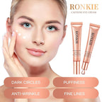 Eye Cream for Dark Circles and Puffiness: Caffeine - Retinol Cream- Anti Aging Wrinkles With Collagen Hyaluronic Acid Fine Lines Depuffer in 3-4 Weeks-15 mL