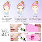 Oil Absorbing Tissues Oil Control Film, Oil Blotting sheets Pink