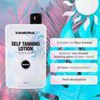 VANERIA Self Tanning Lotion, Light