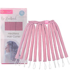 Octocurl Heatless Hair Curler - No Headband Octopus Curler - Overnight Curls for Short Hair (QMax - Mauve)