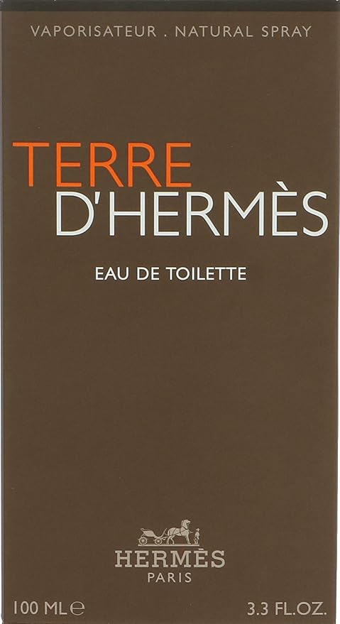 HERMÉS Terre D'Hermes Eau de Toilette spray for Men, 3.3 Ounce
