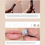 2pcs Lip Balm, Cocoa Bean Lip Oil, Milk Lip Oil, Hydrating Nourishing Roll On Lip Gloss Roll On Design Overlay Different Aroma