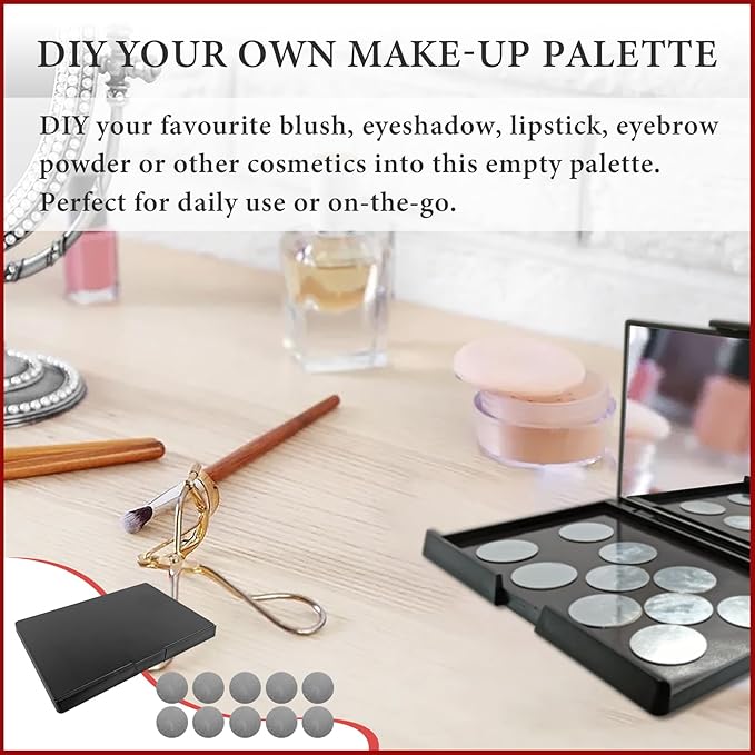 Magnetic Makeup Palette Empty with Mirror - Professional