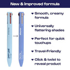 Alleyoop Pen Pal 4-in-1 Makeup Pen - Comes with Eyeliner, Highlighter, Lip Liner, and Eyebrow Pencil - Touch Up On the Go - Cruelty-Free, Vegan (In A Rouge (Light))