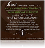 Sorme' Treatment Cosmetics Blotting Paper, Green Tea, 0.. 5 oz