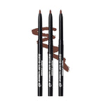 Ruby Kisses Auto Lip Liner Pencil (Brown 3 Pack), Long Lasting & Non-Fading, Smooth Application, Non-Feathering with Rich Pigmented Color, No Sharpener Needed, Ideal for Full Lips Look