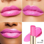 Oulac Moisturizing Shine Pink Lipstick for Women - 2 in 1 Glossy Bright Pink Tinted Lip Balm, Hydrating Winter Lipstick for Dry Lips,Shine Juicy Finish Vegan 2.2g/0.07oz (15)