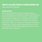 COLORGRAM Fruity Glass Stick 01 ENDEARING FIG | Long-Lasting Juicy Lip Tint with Radiant, Glossy Finish | Melting Syrupy Texture for Vibrant, Hydrated Lips | Non-Sticky Shine