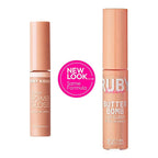 Ruby Kisses Lip Gloss Butter Bomb Gloss Non-Sticky Lip Gloss Vitamin E Natural Nude Lip Makeup - 7.8mL (0.26 US fl.oz) (Champagne)