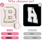 Personalized initial letter makeup bag,