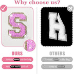 Personalized initial letter makeup bag,