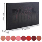 8 Colors Blush Palette,Vegan, Cruelty Free & Hypoallergenic,Women Facial Makeup Plate,Skin Tone Enhancing-Meiyugo