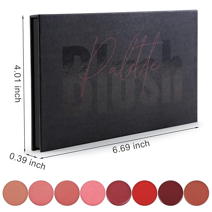 8 Colors Blush Palette,Vegan, Cruelty Free & Hypoallergenic,Women Facial Makeup Plate,Skin Tone Enhancing-Meiyugo