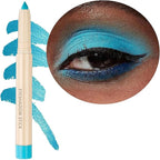 Blue Matte Eyeshadow Pencil, Waterproof Long Lasting Eye Shadow, High Pigment Hypoallergenic Highlighter Stick - Create Multi-Dimensional Eyes Look (10# Blue Matte)