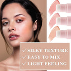 3P Cream Blush Stick with Brush,Waterproof Multi Cream Makeup K234