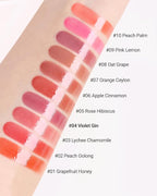 THESAEM Saemmy's Ade Shot Tint - Korean Lip Titnt, Water Gel Lip Stain with Plump Glowy Moisturizing Finish, Buildable Radiant Gloss, Long-Lasting Comfort, 0.1 fl.oz. (04 Violet Gin)