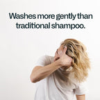 Modern Mammals Light Shampoo Bar - Minimalist Hair Care, Low Suds, Low Lather, Vegan, Sensitive Scalps, No Poo, Anti Poof, Natural Ingredients, Fragrance-Free (1 Bar + BarBag)